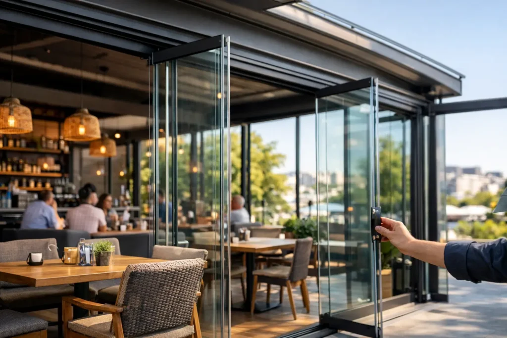 Kafe İçin Cam Kapama Sistemi Seçimi