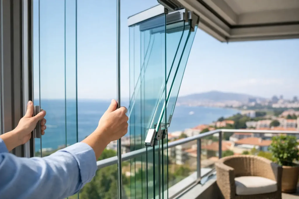 Katlanır Balkon Camı Nasıl Açılır? 7 Adım